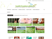 Tablet Screenshot of healthfreedoms.org